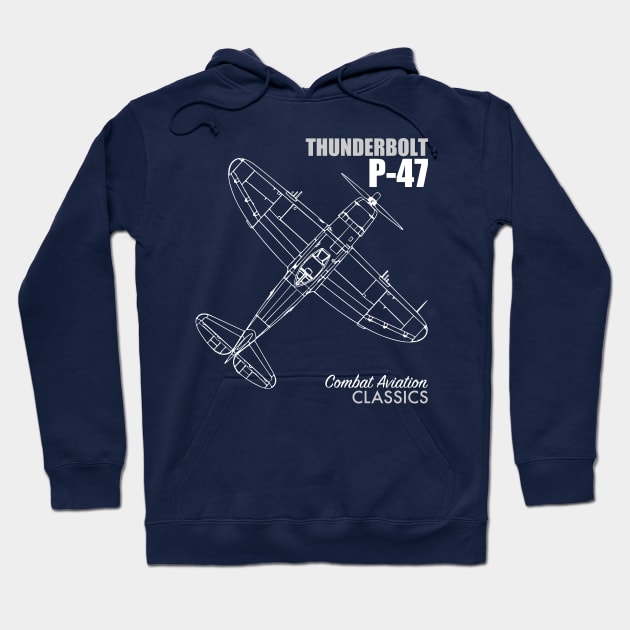 P-47 Thunderbolt Hoodie by TCP